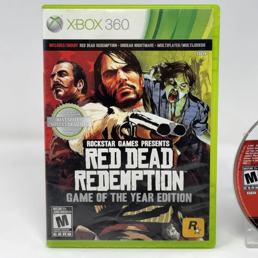 Red Dead Redemption Game of the Year Xbox 360 No Manual Refurbished Tested